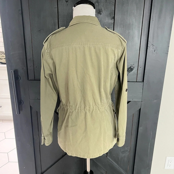 Rag & Bone O’Hara Cargo Utility Jacket Army Green Military Casual Women’s 2 - Picture 10 of 14